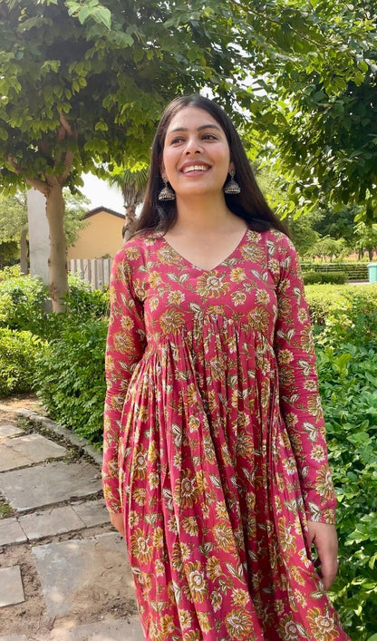 Floral Raspberry Mohini set