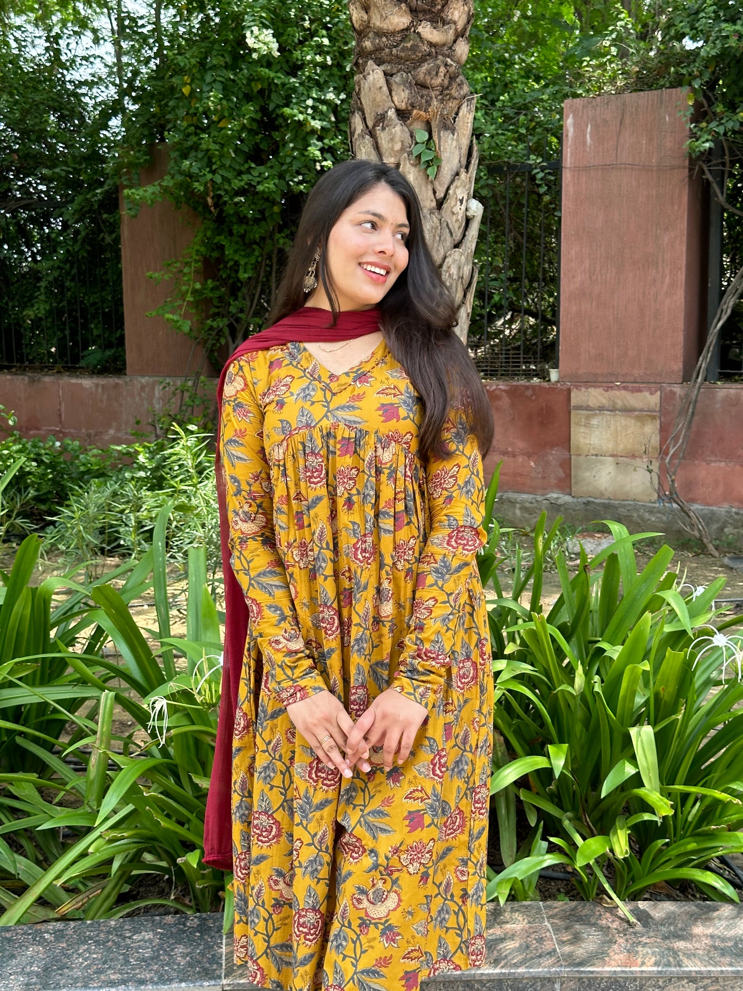 Yellow garden mohini suit set