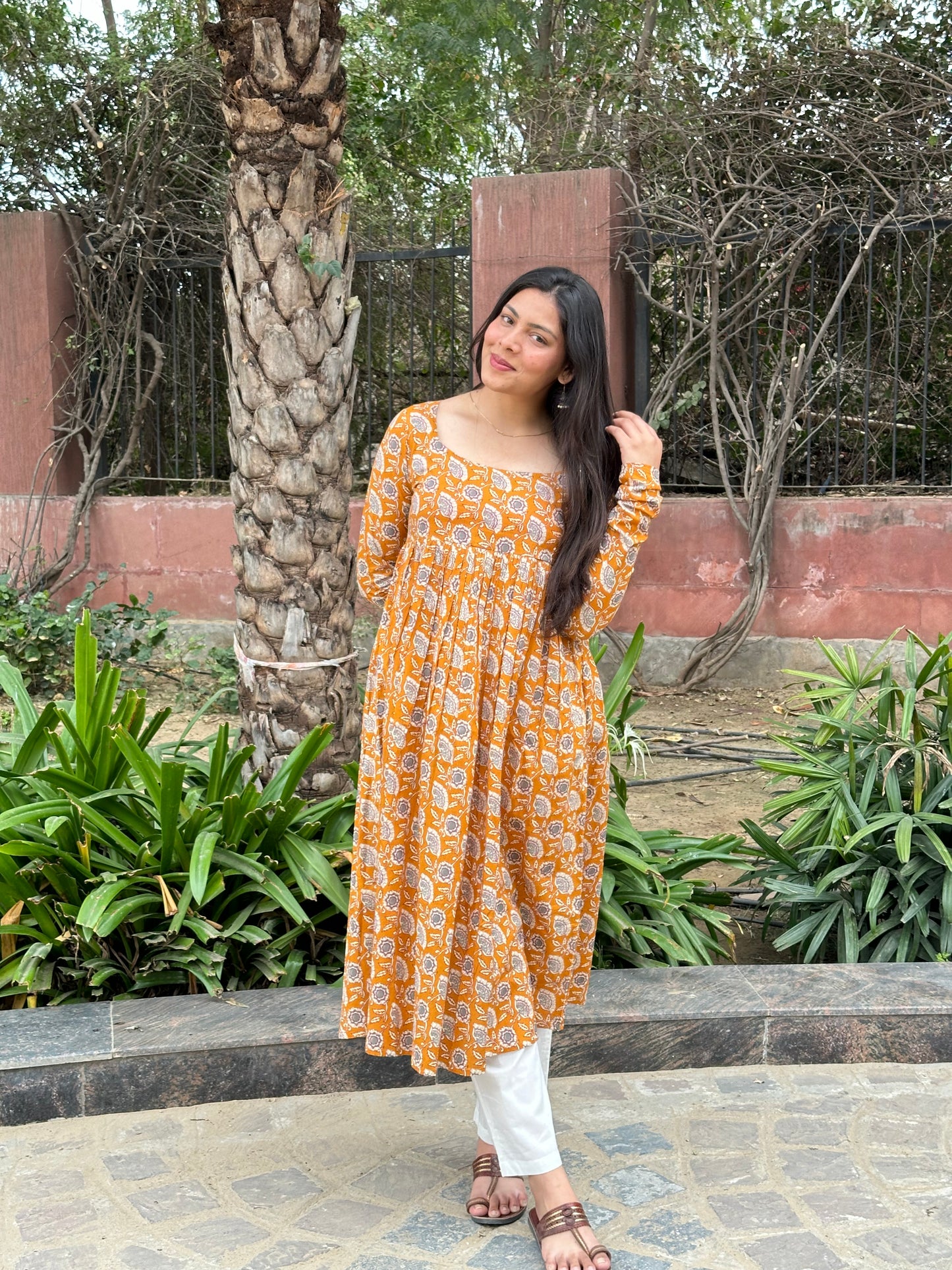 Sanjh savera long chudidar kameez