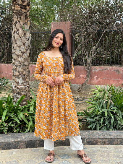 Sanjh savera long chudidar kameez