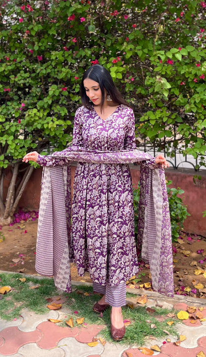 Mauve Purple suit set