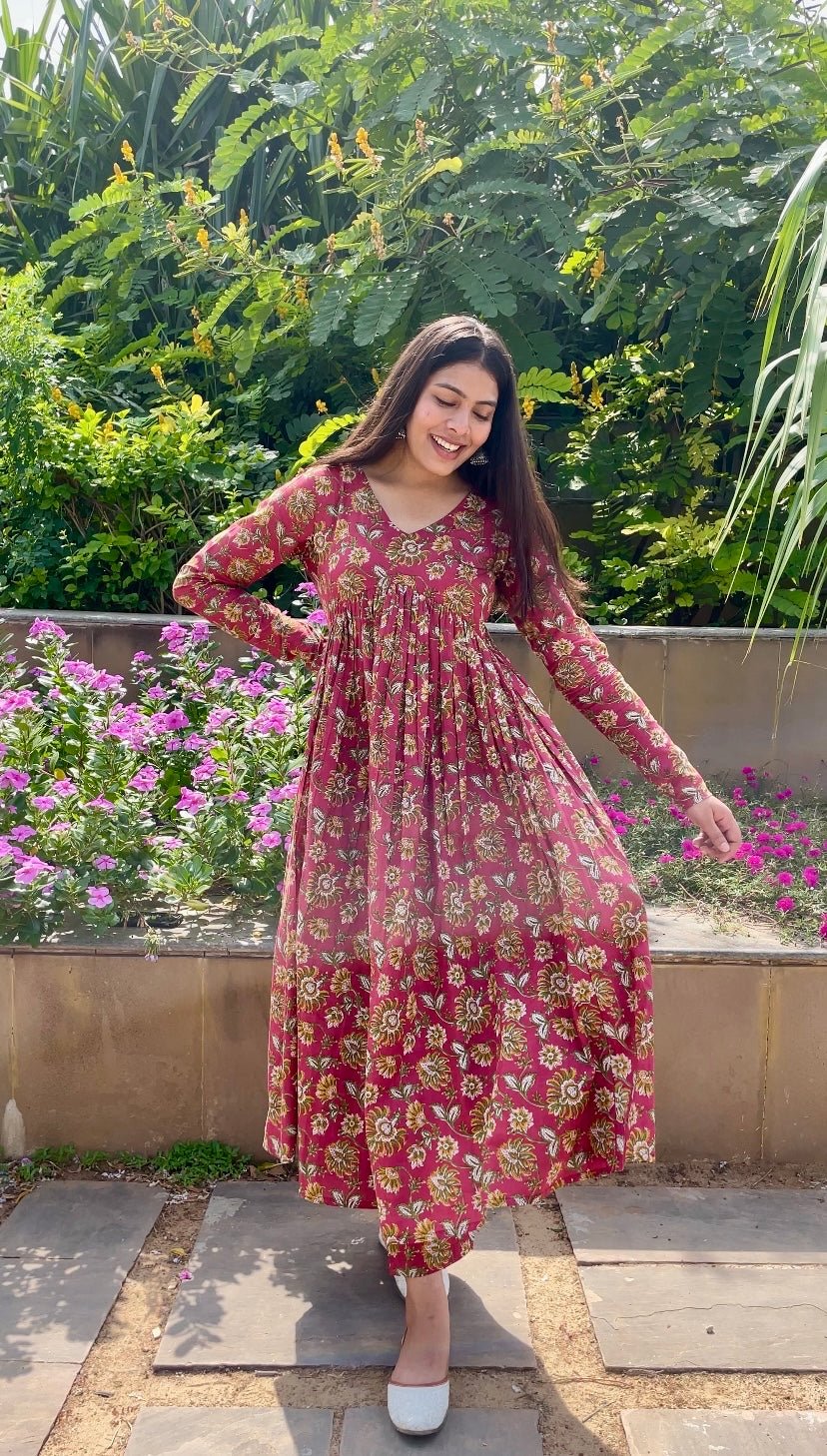 Floral Raspberry Mohini set